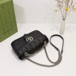 Gucci GG Marmont Small Shoulder Bag Black - Bag - Image 3