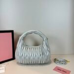 Miu Miu Wander matelassé nappa leather hobo bag handbag - Bag - Image 5