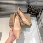 Christian Louboutin Kate Pumps Patent Calf Leather Beige-Shoes - Image 7