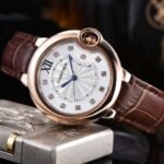 Cartier Ballon Bleu de Cartier Brown Strap Watch