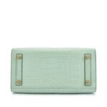 [TOP] Hermes Vert deau Matte Mississippiensis Alligator Birkin Sellier Gold Hardware - Image 7