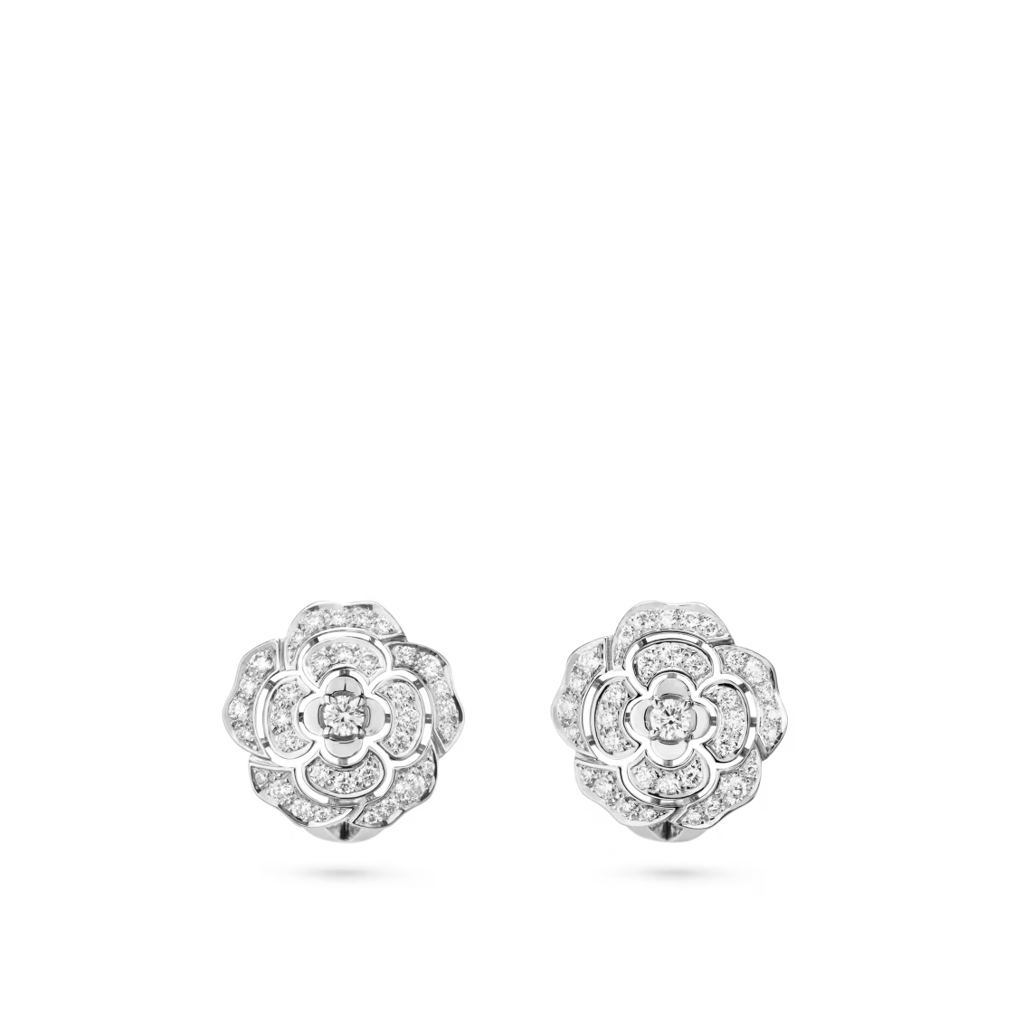 5E97151F-776C-5E9A-203A-4DE3D6015449 Chanel Bouton de Camélia earrings - Image 1
