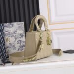 Dior Small Lady Dior Bag Powder Sand-Colored Patent Cannage Calfskin Golden Hardware - Bag - Image 3