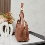 Dior D-Journey Bag -Light Gold-Tone Flat Macrocannage - Image 4