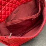 CHANEL 17C Large Airport Bag Maxi Red Gold - Image 7