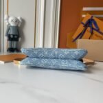 Louis Vuitton Liv Pochette Blue Denim - Bag - Image 5