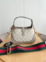 Gucci Jackie 1961 Mini GG And Leather Bag - Image 3