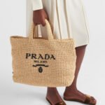 Prada Crochet tote bag Raffia bag - Image 4