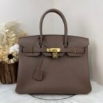 Hermes Birkin Togo Retourne Bag Golden-Dark Brown Bag - Image 3