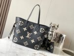 Louis Vuitton Neverfull MM Black Embossed Medium Shopper Bag - Image 2