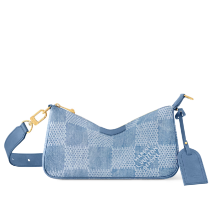 Louis Vuitton Pochette Accessories XL Damier Denim 3D cotton canvas - Denim Blue