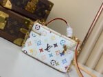 Louis Vuitton x Murakami LV x TM Vanity Chain Pouch White Multicolored in Coated Canvas Bag - Image 4