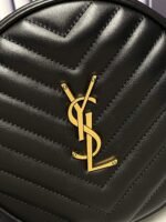 Saint Laurent YSL Round Vinyle Camera Crossbody Bag - Image 6