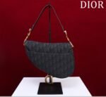 [TOP]Dior Saddle Handbag Oblique Jacquard Black Bag - Image 4