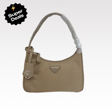 Prada Hobo Medieval Moon Bag - Khaki Bag
