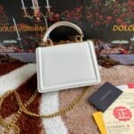 [TOP] Dolce & Gabbana Chain Tote Crossbody Bag - White Bag - Image 2