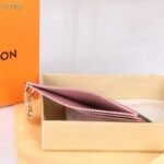 LV Charms Business Card Holder - Monogram Coated Canvas & Gold Charm Accent - Image 7