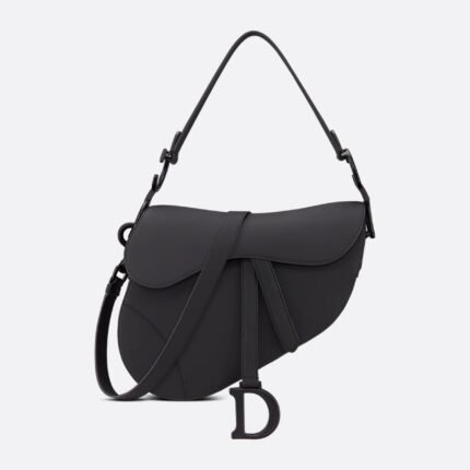 Dior Saddle Black Ultramatte Calfskin Bag