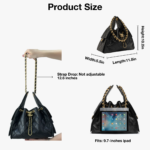 [TOP]CHANEL 25 Small Handbag Grained Calfskin & Gold-Tone Metal Black -Bag - Image 2