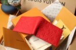[TOP]Louis Vuitton Red Taurillon Leather Slender Wallet - Image 8
