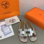 Hermes Oran Sandal Leather Sandals Slippers - Shoes - Image 2