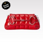 Gucci Horsebit Chain Small Shoulder Bag Red - Bag