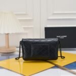 SAINT LAURENT BLACK GABY CHAIN PHONE HOLDER IN QUILTED Calfskin-BLACK HARDWARE - Bag - Image 4