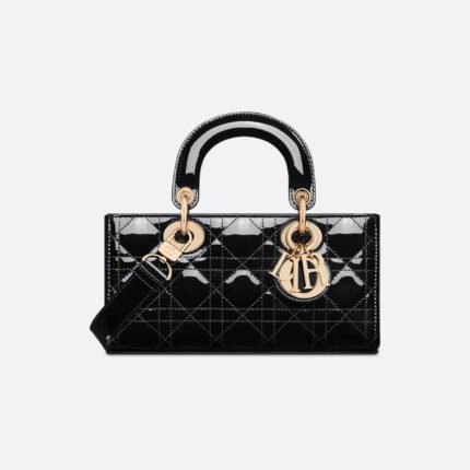 Christian Dior Lady D-Joy Bag Patent Cannage Black - Bag