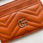 Gucci GG Marmont card case orange leather-wallet - Image 7