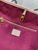 LOUIS VUITTON LV Monogram Empreinte Leatherr Canvas Neverfull MM Turtledove Bag - Image 9