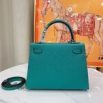 Hermes Kelly Haze Light Green Silver Hardware - Bag - Image 4