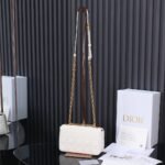 [TOP] Dior Small Caro Bag Ivory Supple Cannage Calfskin White - Bag - Image 5