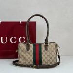Gucci GG canvas Borsetto boston bag - Beige - Image 4