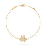 Van Cleef & Arpels Vinatge Frivole bracelet, Yellow gold, diamonds, Mini model