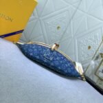 LOUIS VUITTON LV Monogram Denim High Rise Bumbag Blue - Image 4
