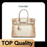 [TOP] Hermes Matte White Niloticus Crocodile Himalaya Birkin Palladium Hardware