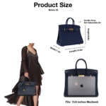 Hermes Birkin Togo Retourne Bag Golden-Midnight Blue Bag - Image 7