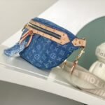 [TOP]LOUIS VUITTON LV Monogram Denim High Rise Bumbag Blue - Image 4