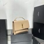 Saint Laurent  YSL Sunset medium leather cross-body bag Dark Beige - Bag - Image 3