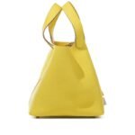 Hermes Clemence Picotin Lock Bag Silver Hardware -Yellow Bag - Image 3