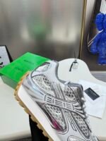 Bottega Veneta 23ss Fall and Winter Show Sneakers - Silver Shoes - Image 7