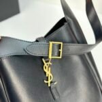 Saint Laurent LE 5 À 7 small bag in soft python Black - Bag - Image 8