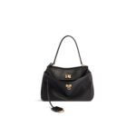BALENCIAGA Rodeo leather shoulder bag in Black and aged-golden hardware Multiple Size - Bag - Image 14