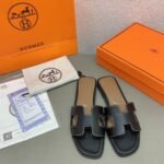 Hermes Oran Sandal Leather Sandals Slippers - Shoes - Image 2