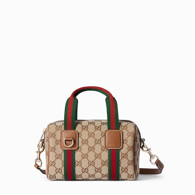 663fadc382b441f258ed4431a571cbac8e4209abc3c92672508dce76eda4c009 Gucci Mini GG Beige and brown GG canvas Handbag - Image 1