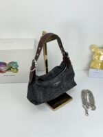 Prada Re-edition 2005 Crossbody Mini Bag Black Denim - Bag - Image 3