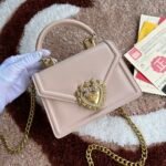 [TOP] Dolce & Gabbana Chain Tote Crossbody Bag - Pink Bag - Image 2