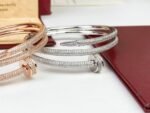 Cartier Juste un Clou bracelet, double, half-paved - Image 5