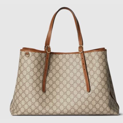 Gucci GG Emblem Maxi brown tote bag