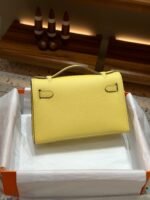 Hermes Kelly Mini 1st Kelly Pochette Generation Epsom Palm Leather-Yellow - Image 2